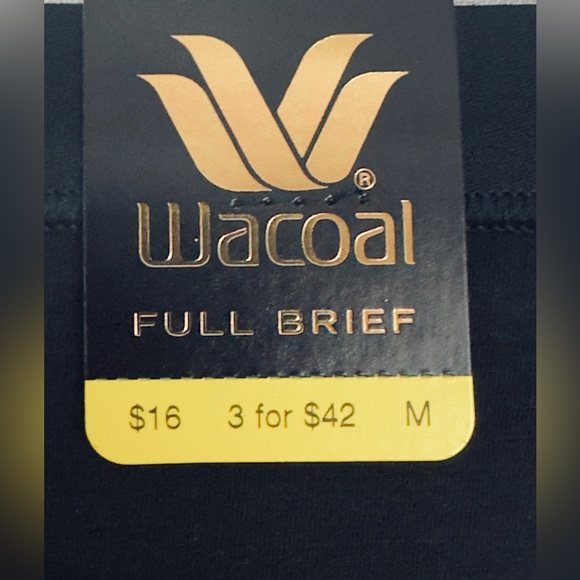 WACOAL Understated Cotton Full Brief - 875362 - Black           Medium      NWT - Picture 5 of 9